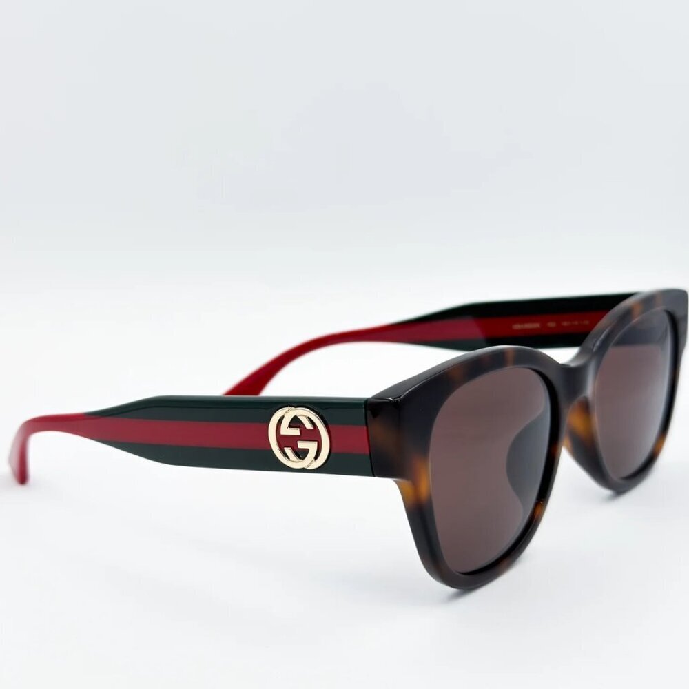 NWT Gucci GG1866SK-002 Havana 56mm Sunglasses